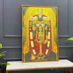 Divine Lord Balaji Wall Canvas Painting | Temple Style Decor