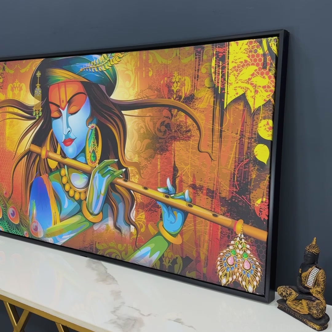 Classic Lord Krishna Premium Wall Painting
