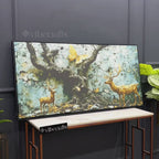 Rustic Forest Abstract Canvas Wall Decorative Painting