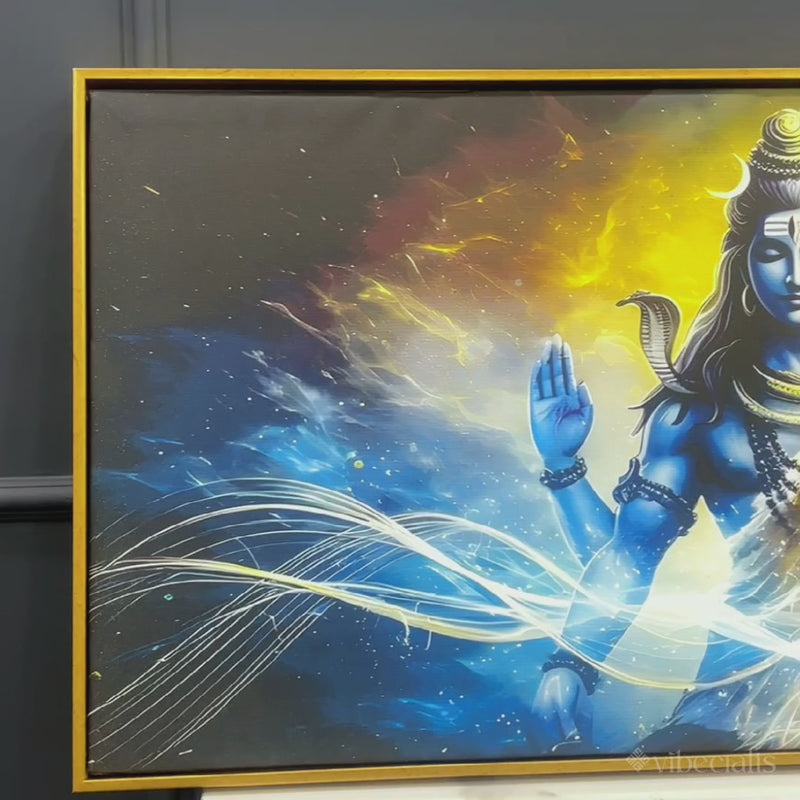 Divine Mahadev Wall Painting for Spiritual Home Styling