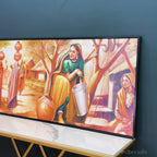 Rajasthani art Water Filling Women Wall Painting