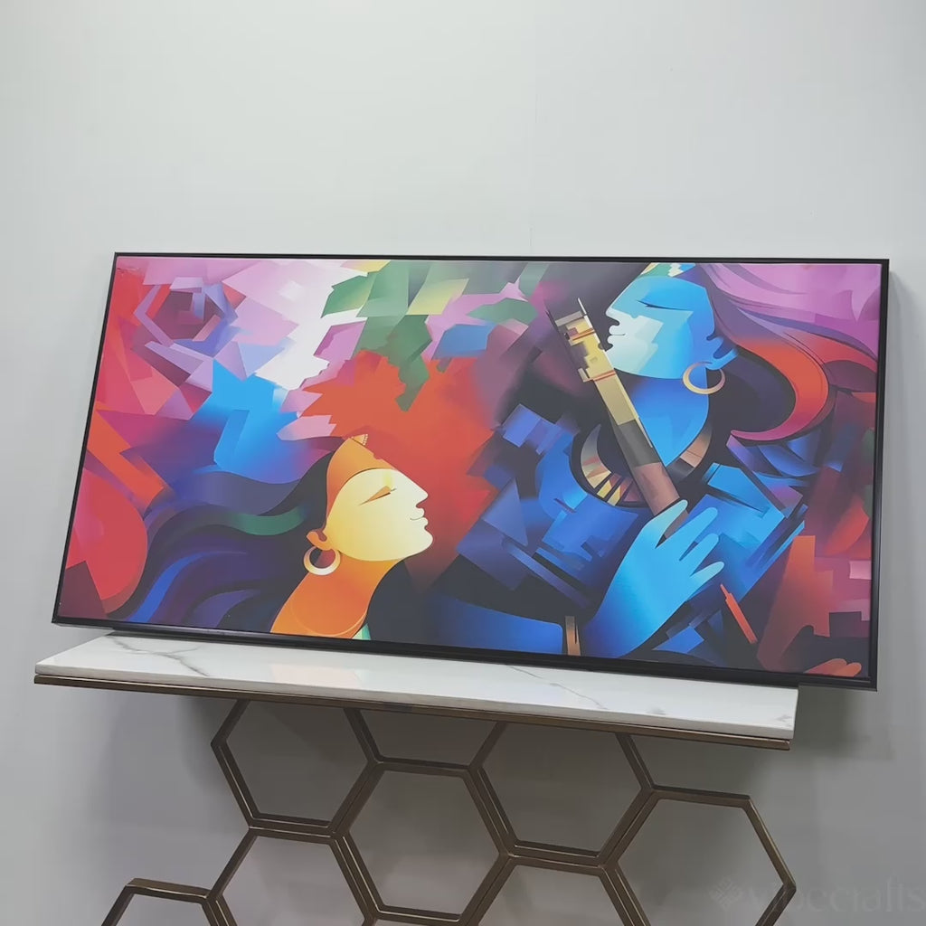 radha krishna painting video