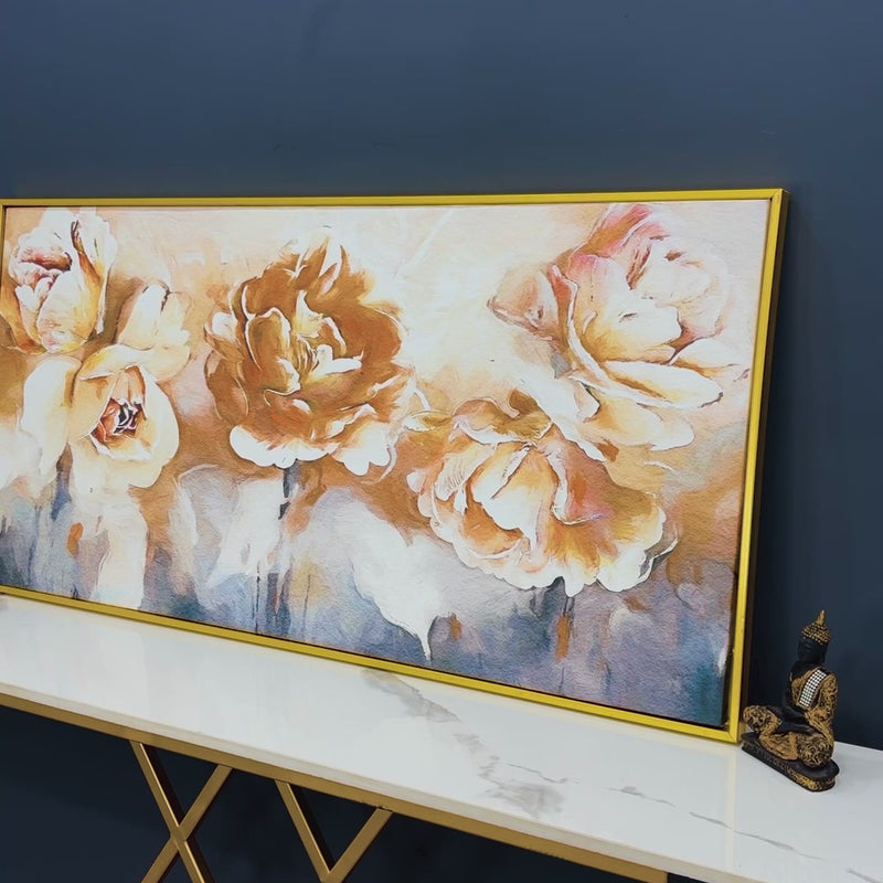 Floral Flower White Rose Canvas Wall Painting
