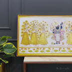 Shrinathji Golden Pichwai Art Premium Wall Painting