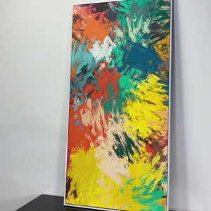 Abstract Painting of Explosion of Colors