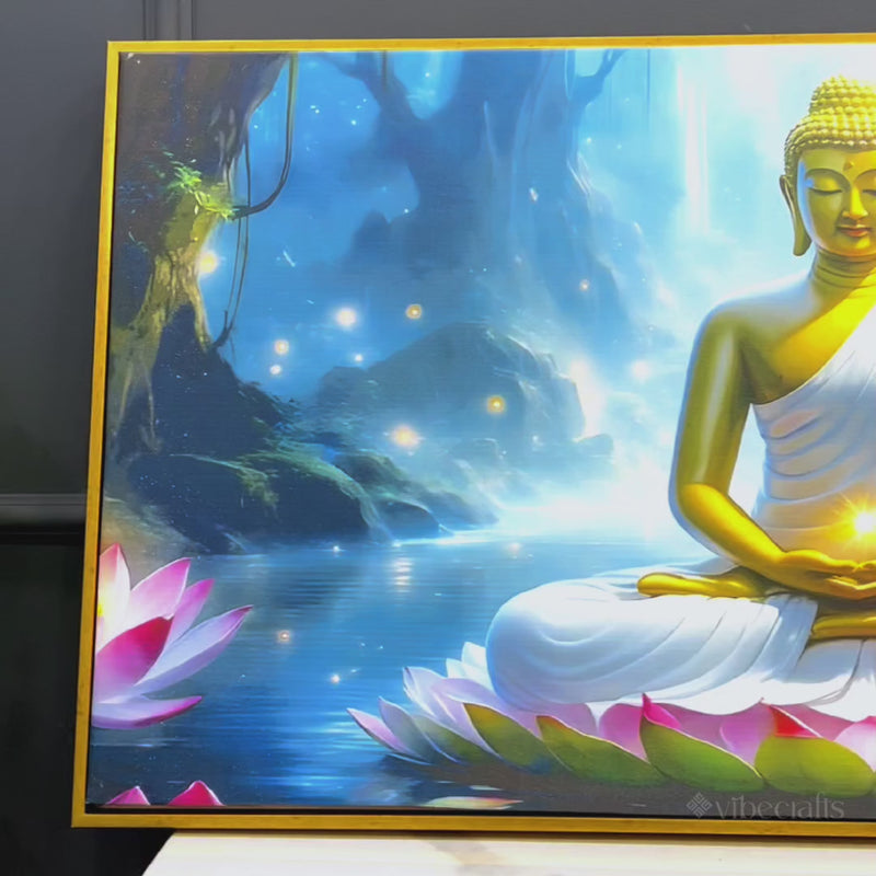 Premium Lord Buddha Wall Painting for Classy Interior Decoration