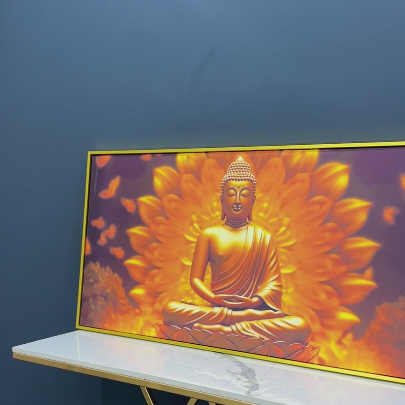 Premium Canvas Wall Painting of Meditating Lord Buddha