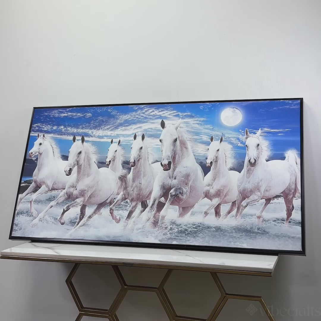 horse running painting video