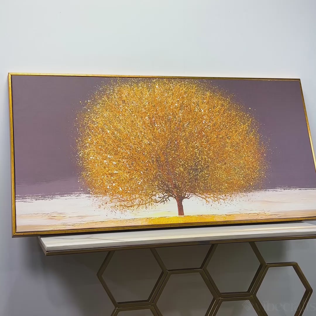 Tree art with gold video