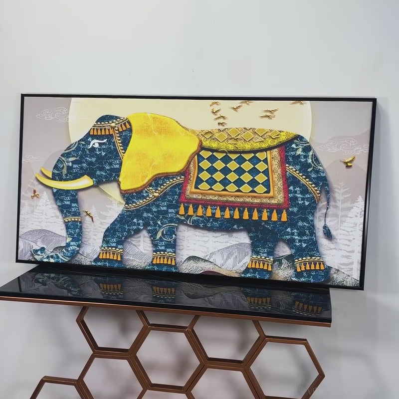 Elephant wall painting video