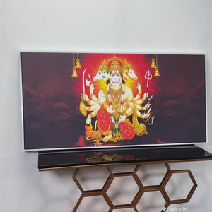 Panchmukhi Bajrangbali Canvas Wall Painting