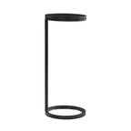 Ring Base Black Marble Designer Side Table