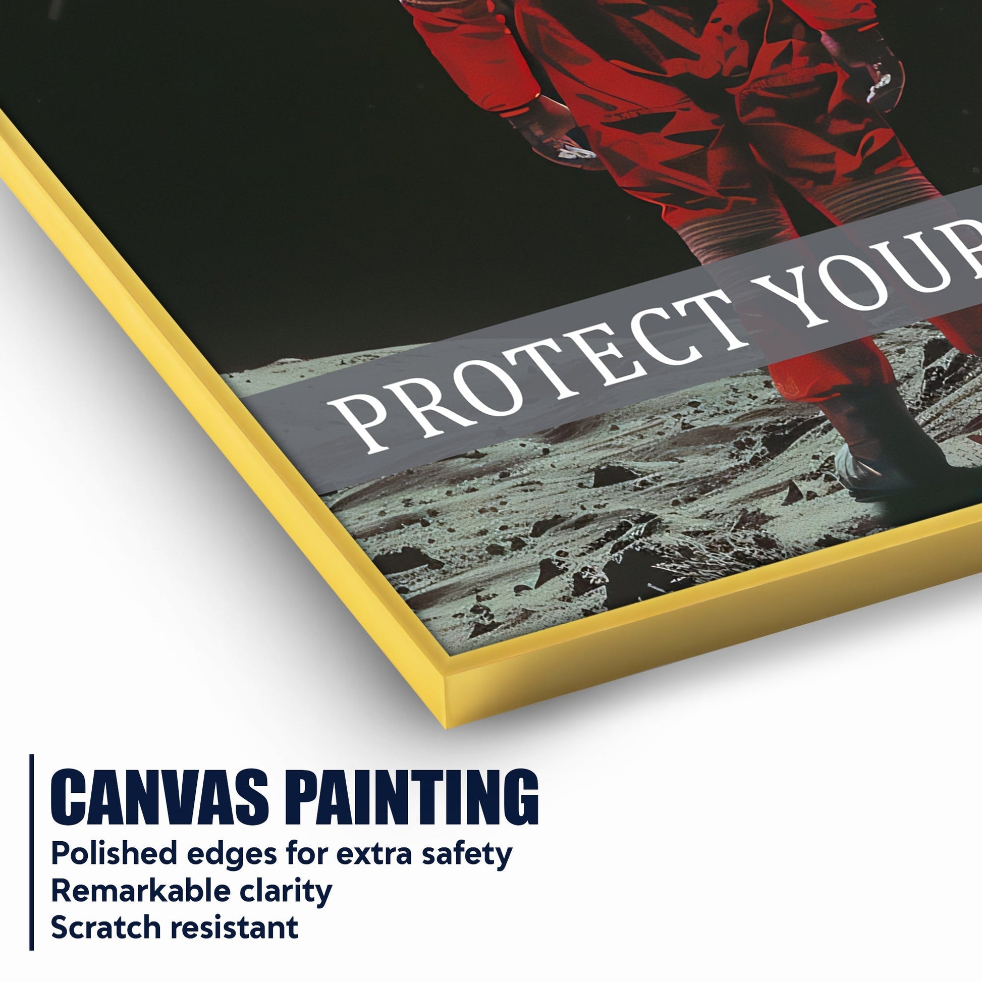 Protect Your Peace Cotton Canvas Wall Painting