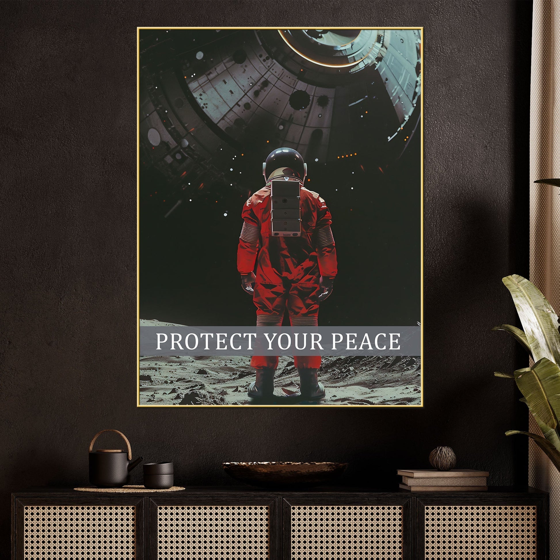 Protect Your Peace Cotton Canvas Wall Painting