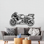 Racing Sports Bike Metal Wall Art for Office & Home Décor