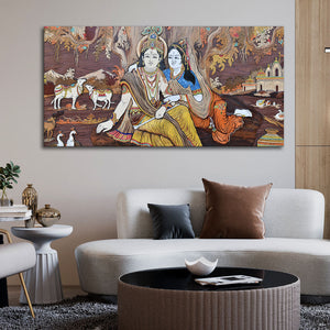 Radha Krishna Canvas Wall Painting