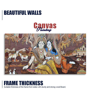 Radha Krishna Canvas Wall Painting