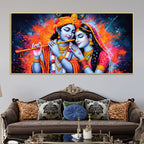 radha-krishna-color-splash-modern-painting