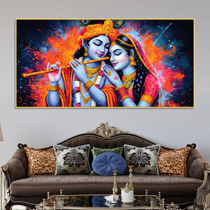 radha-krishna-color-splash-modern-painting