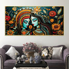 Radha Krishna Decorative Indian Canvas Painting