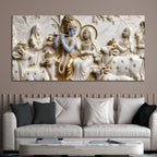 Radha Krishna Gokul Leela 3D Canvas Wall Painting