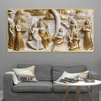 Radha Krishna Jhulan Utsav 3D Canvas Wall Painting