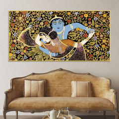 Radha Krishna Love Pichwai Style Premium Wall Painting