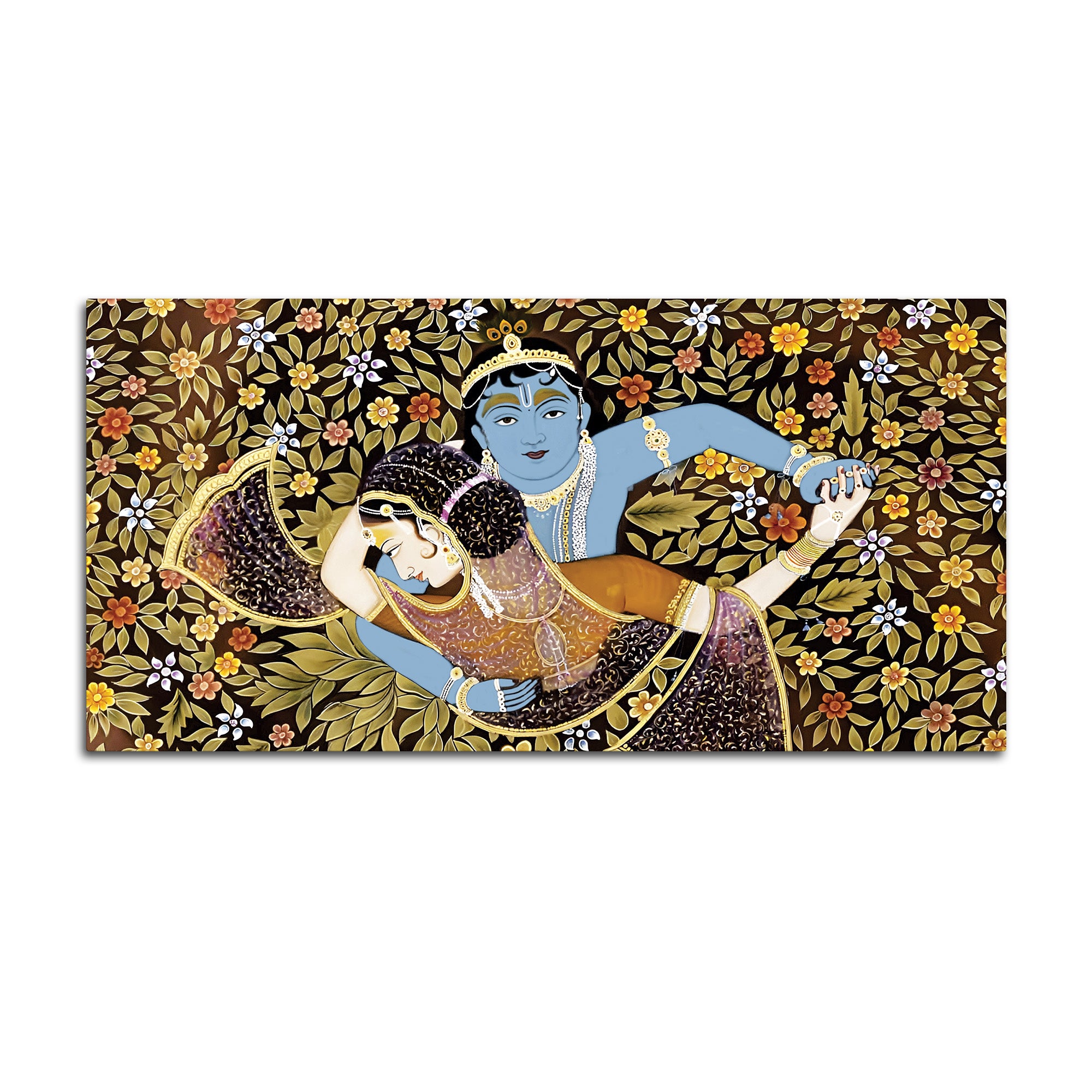 Radha Krishna Love Pichwai Style Premium Wall Painting