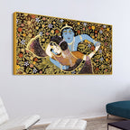 Radha Krishna Love Pichwai Style Premium Wall Painting