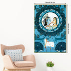 Radha Krishna Love Scene Pichwai Painting | Nathdwara Art