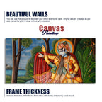 Radha Krishna Madhubani Premium Canvas Wall Painting