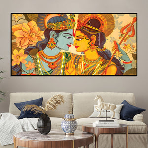 Radha Krishna Modern Indian Painting for Home Décor