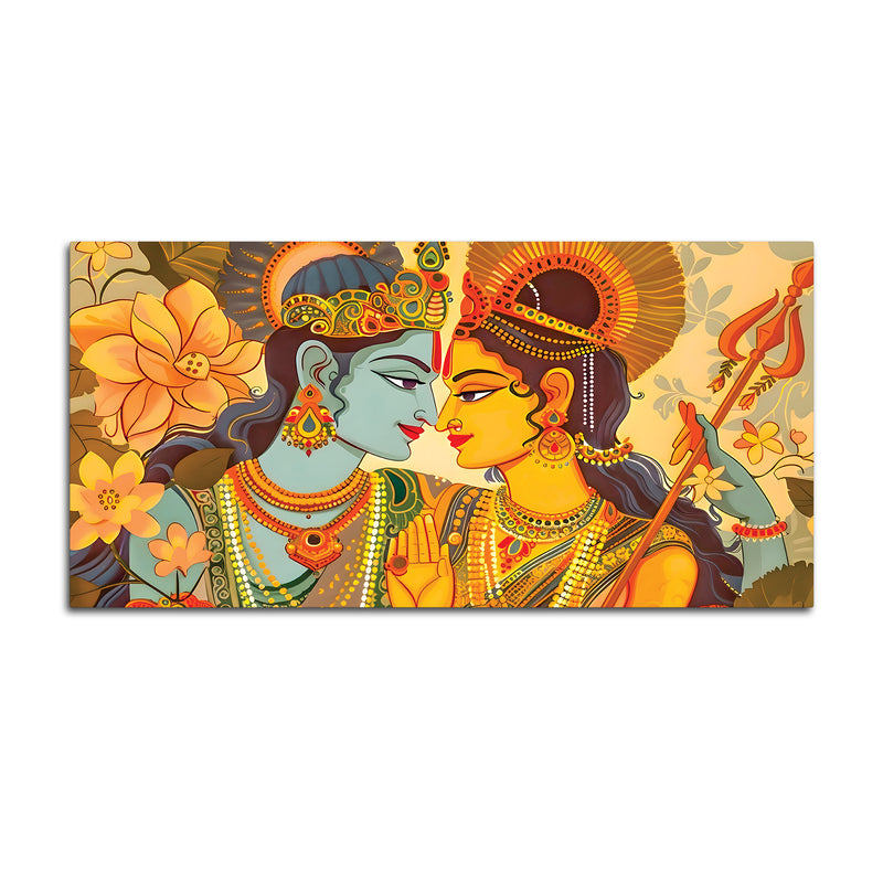 Radha Krishna Modern Indian Painting for Home Décor