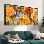 Radha Krishna Modern Indian Painting for Home Décor