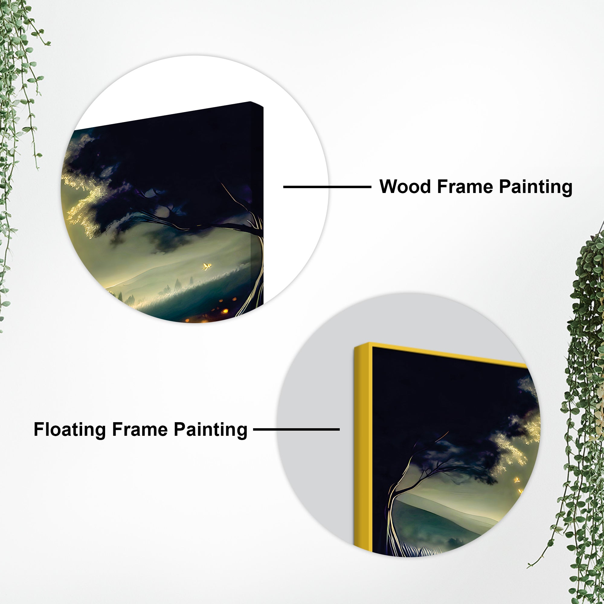 Radha Krishna Moonlight Devotional Painting Wall Art