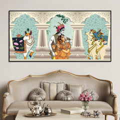 Radha Krishna Nathdwara Pichwai Premium Wall Painting