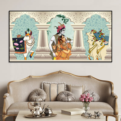 Radha Krishna Nathdwara Pichwai Premium Wall Painting