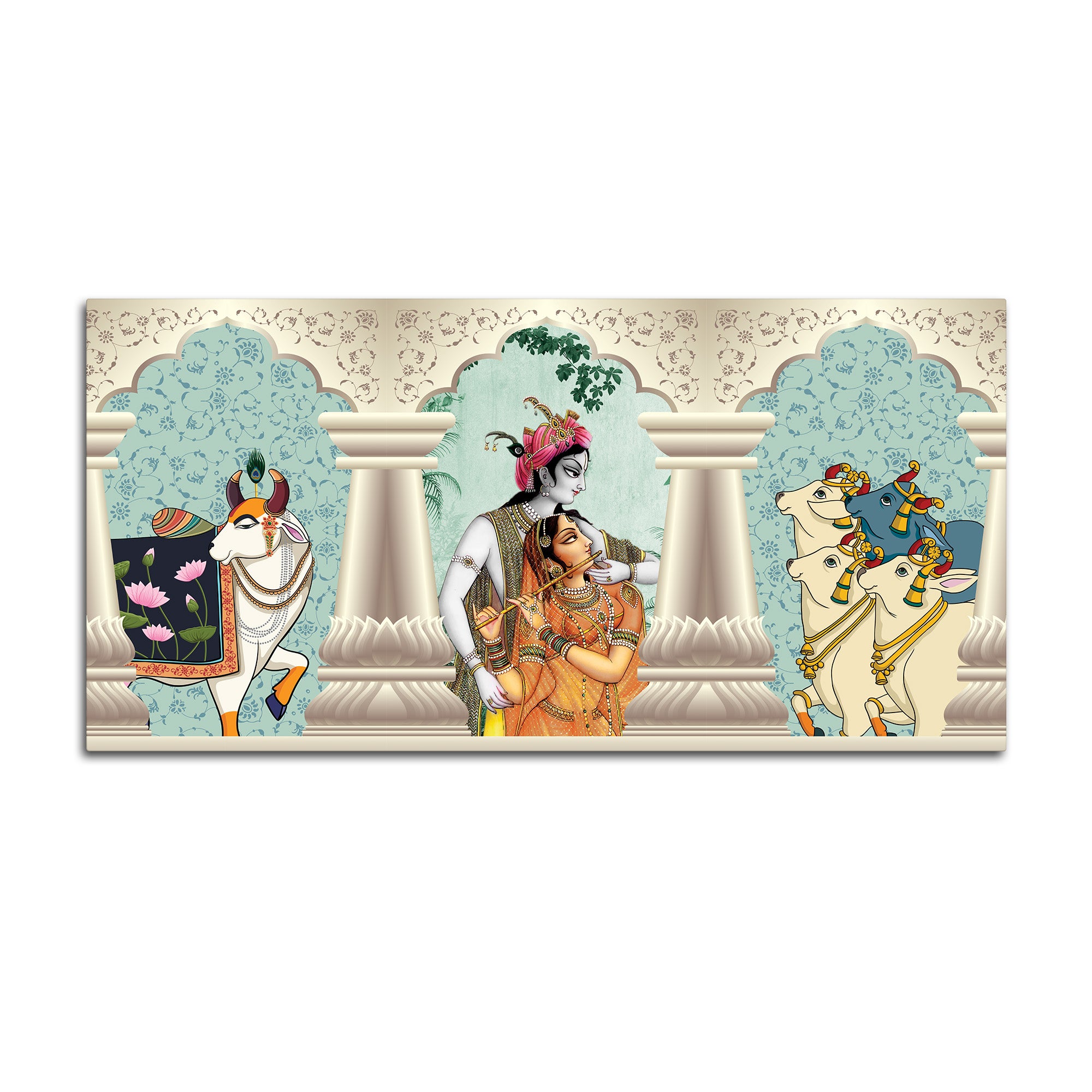 Radha Krishna Nathdwara Pichwai Premium Wall Painting