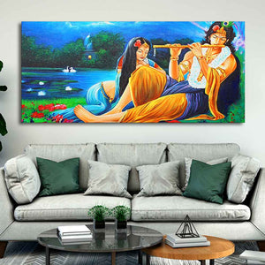 Radha Krishna Painting Canvas Big Wall Painting