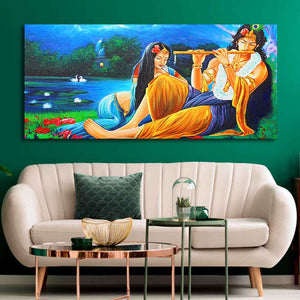 Radha Krishna Painting Canvas Big Wall Painting