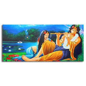 Radha Krishna Painting Canvas Big Wall Painting