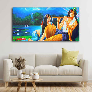 Radha Krishna Painting Canvas Big Wall Painting Wall Art