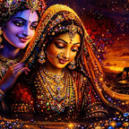 Radha Krishna Premium Crystal Glass Wall Painting