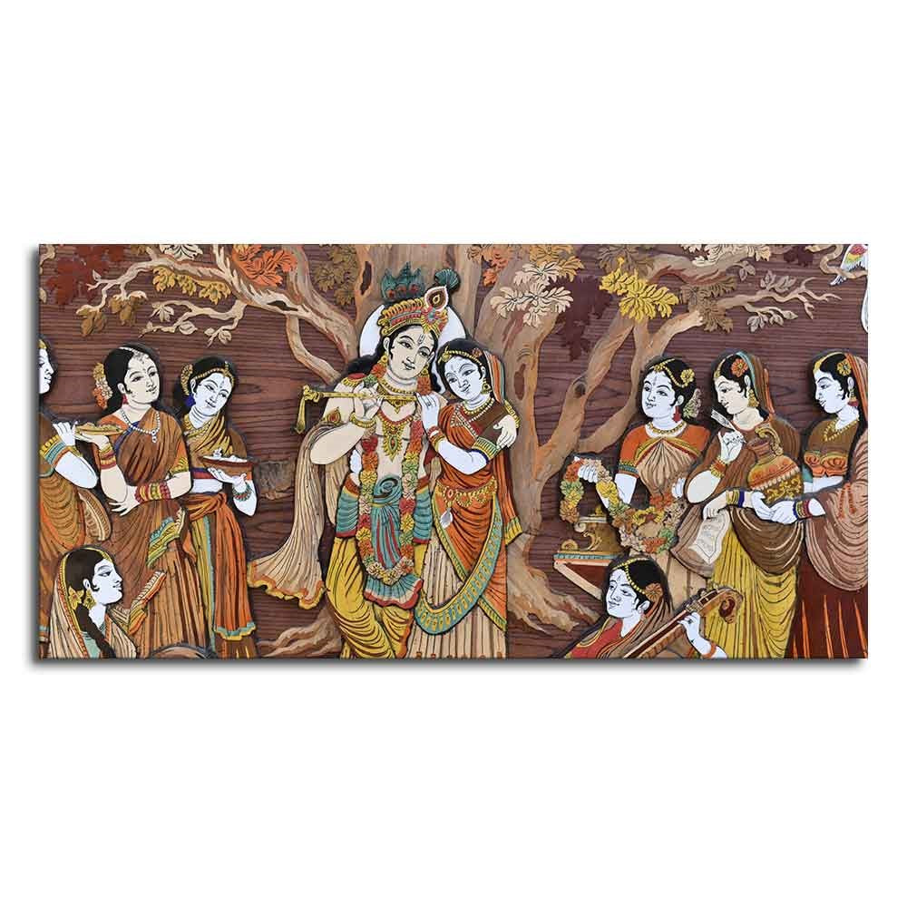 radha krishna painting