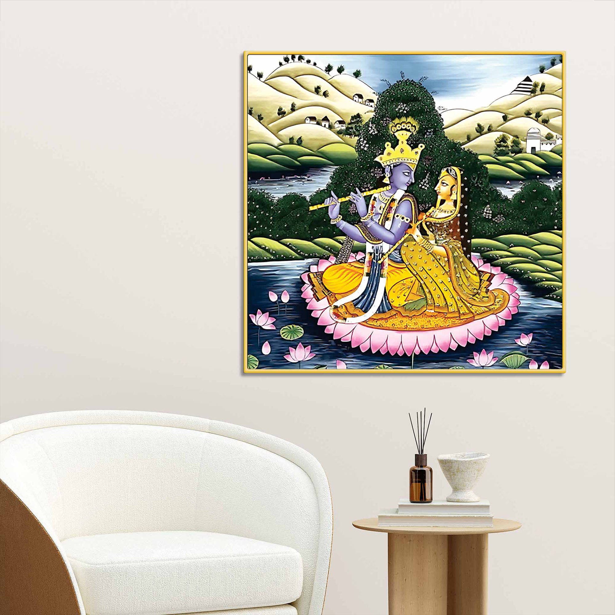 radha-krishna-romantic-pichwai-painting-premium-wall-decor