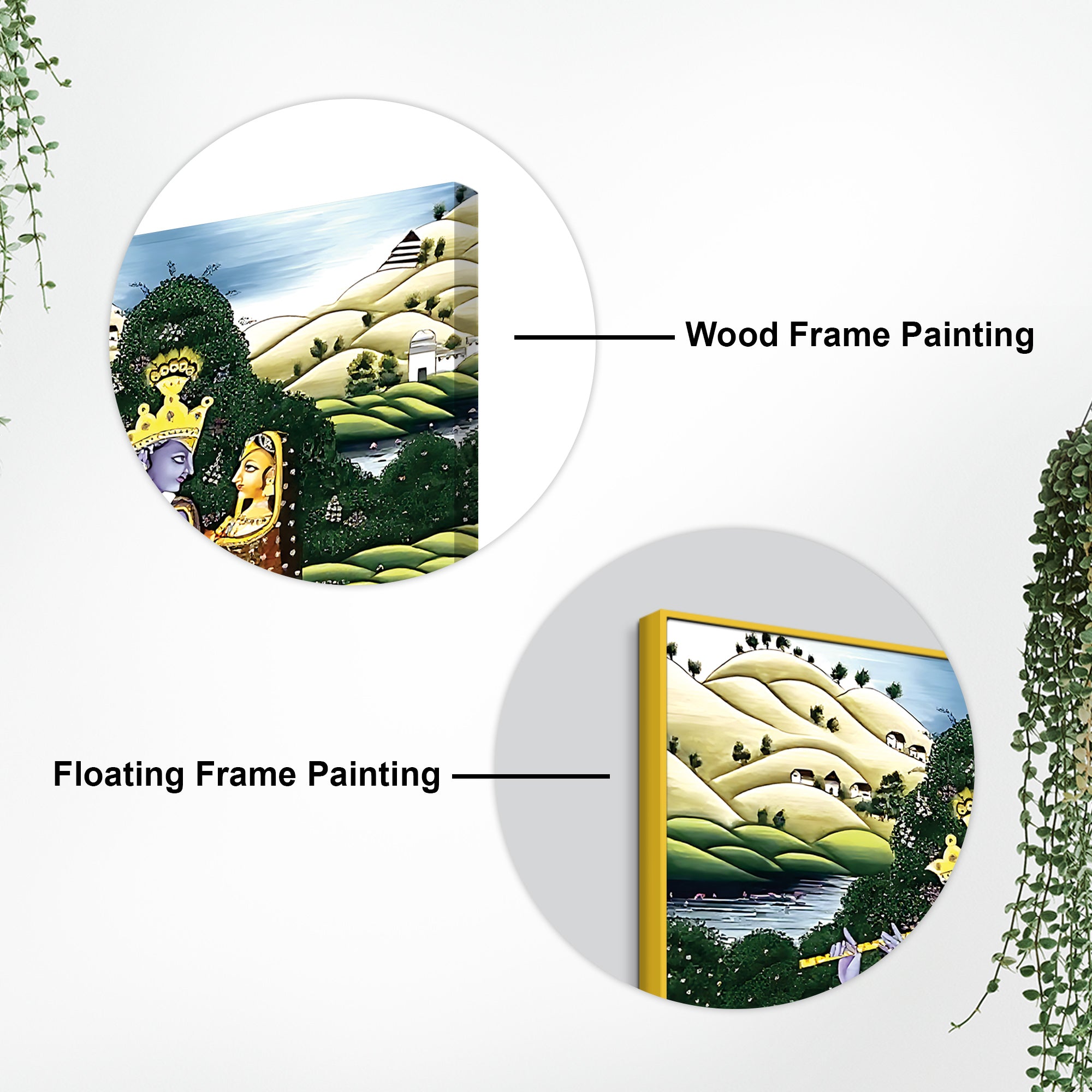 Radha Krishna Romantic Pichwai Painting |Premium Wall Décor