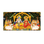 Radha Krishna Royal Darbar Spiritual Painting
