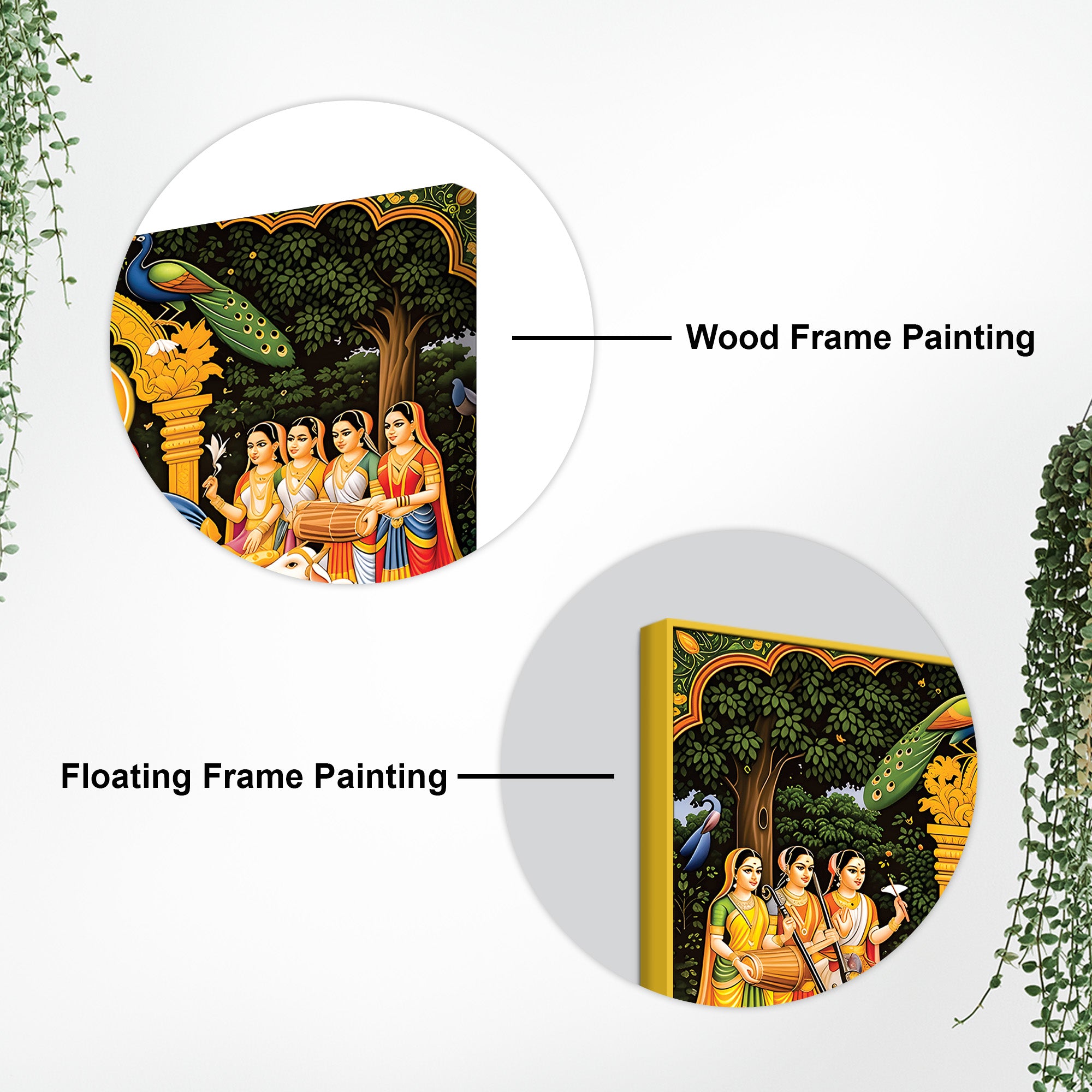 Radha Krishna Royal Darbar Spiritual Painting