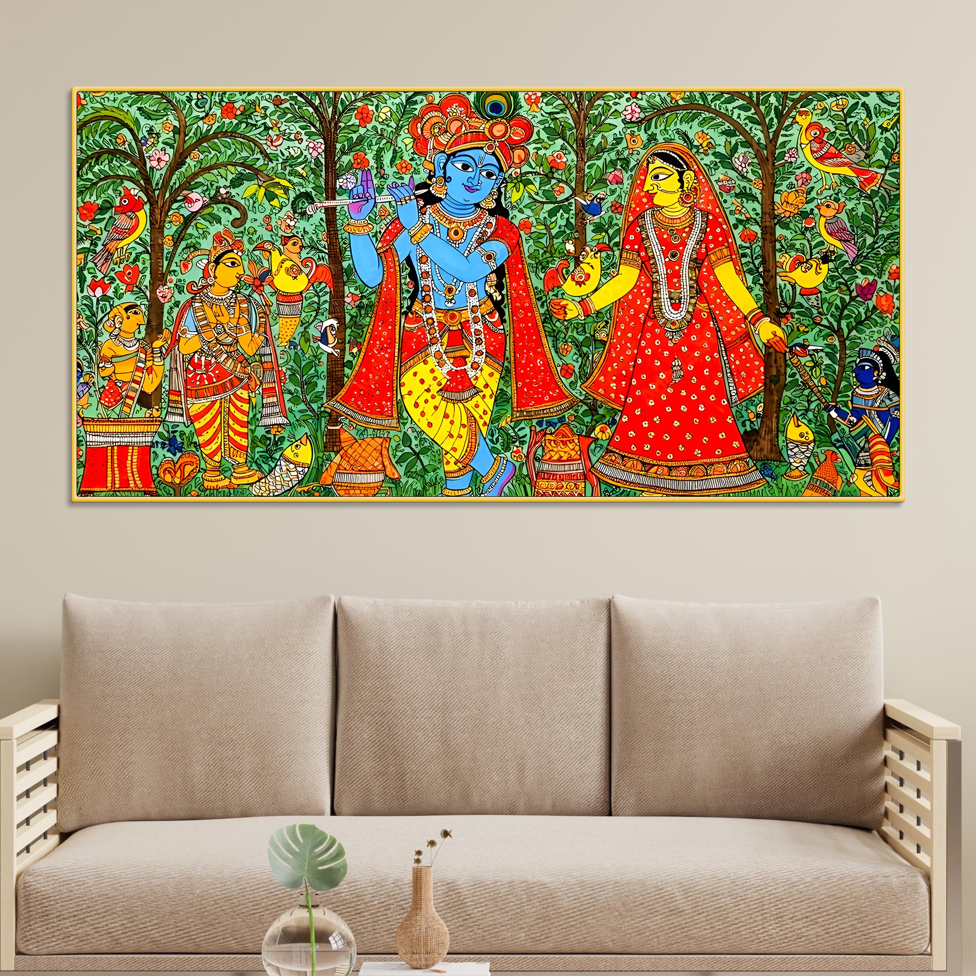 radha-krishna-wall-painting-ethnic-home-decor