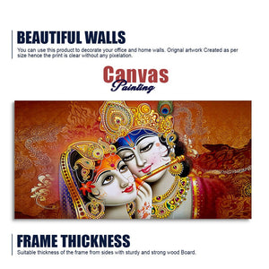 Radha Rani with Krishna Premium Wall Painting